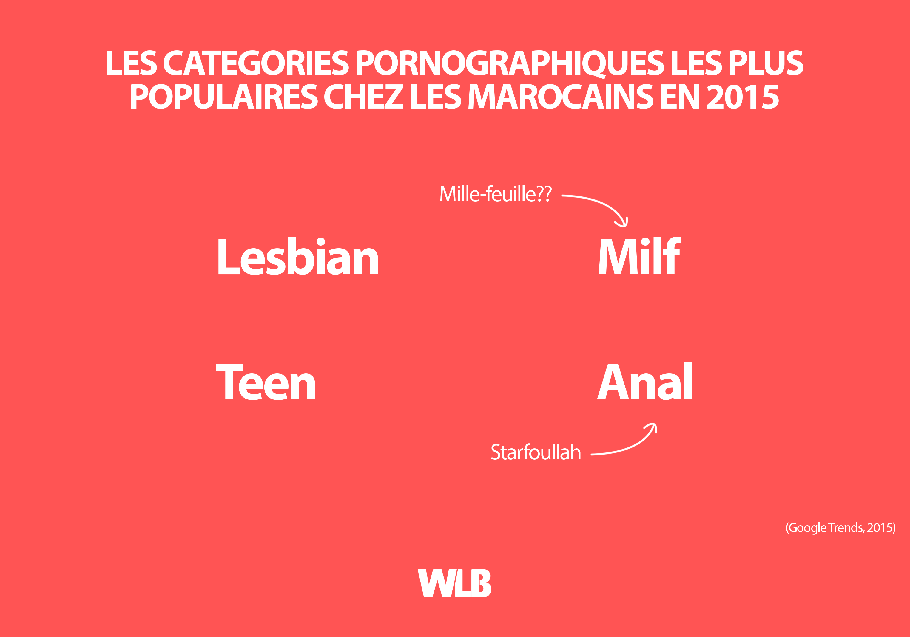 Les Categories Pornographiques les plus populaires chez les Marocains en 2015