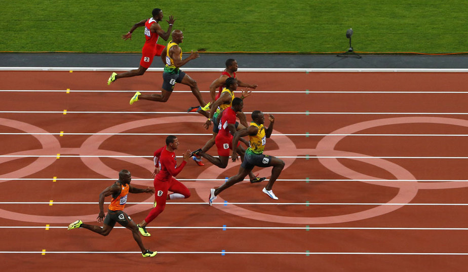 Le 100  m tres  de  Usain Bolt en images Welovebuzz