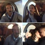 Une demande en mariage dans les airs