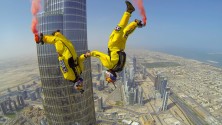 Base Jump au Burj Khalifa en 4K