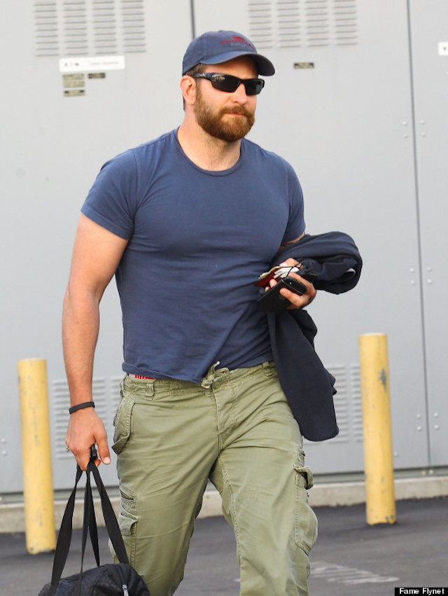 Bradley Cooper Rocks A Thick Beard In Beverly Hills