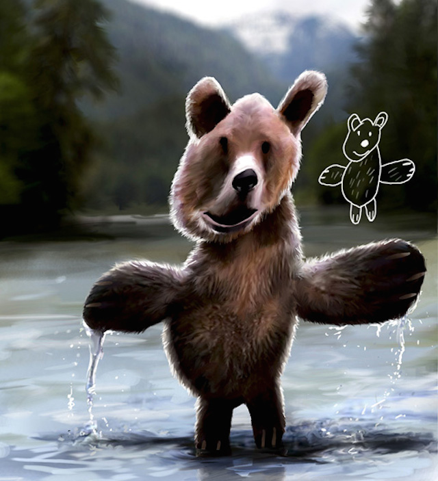 GrizzlyBeerKiddieArtSeries