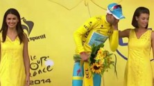 Le maillot jaune du Tour de France 2014 se prend un râteau