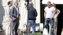 George Clooney invite Jean Dujardin à boire un café pour Nespresso