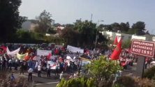 30000 manifestants devant l’ambassade de Suède à Rabat