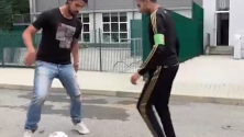Khedira et Morata défient le freestyler marocain Touzani