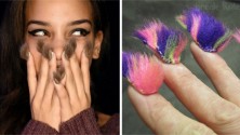 La fourrure sur les ongles, la dernière tendance mode