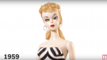 L&rsquo;évolution de barbie entre 1959 et 2015 en 37 secondes