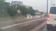 L&rsquo;autoroute Casablanca- Rabat inondée par les pluies