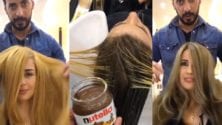 Un coiffeur teint les cheveux de ses clientes avec du… Nutella