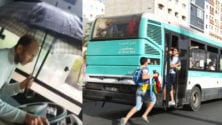 Utilisant un parapluie pour se protéger, un conducteur de M’dina Bus se fait virer