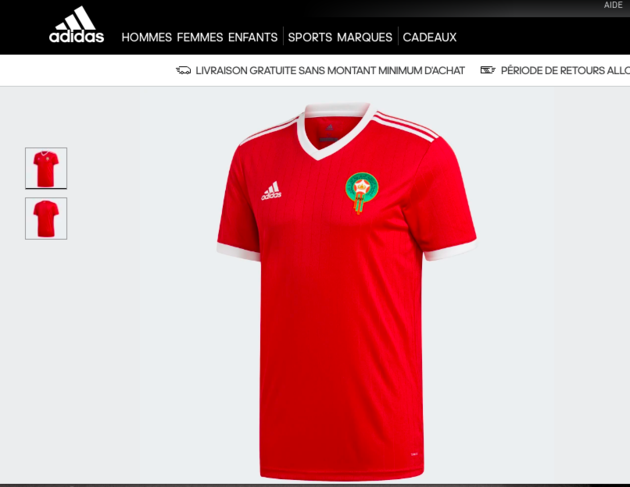 maillot maroc adidas officiel