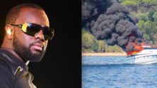 Maître Gims s&rsquo;échappe d&rsquo;un bateau ravagé par le feu