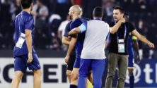 Nordin Amrabat se dispute en plein match avec Xavier Hernandez
