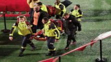 L&rsquo;international marocain Fouad Chafik victime d&rsquo;un choc violent en plein match