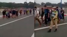 Vidéo : Des marocains se font escortés et arrêtés après s&rsquo;être rendus à la plage en plein confinement