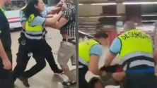 Vidéo : Un marocain se fait violemment arrêter à Madrid pour non port de masque