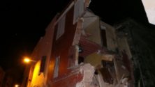 Deux maisons se sont effondrées à moitié à cause des vents à Casablanca 