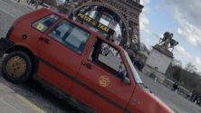 Cette photo d’un taxi casablancais devant la Tour Eiffel affole la toile marocaine
