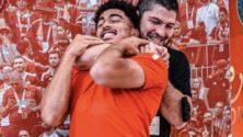 PHOTOS : Khabib Nurmagomedov a rendu visite aux Lions de l’Atlas dans leur résidence à Doha