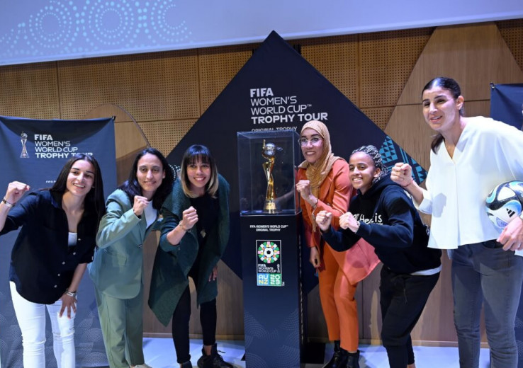 Le trophée de la Coupe du monde féminine est arrivé au Maroc
