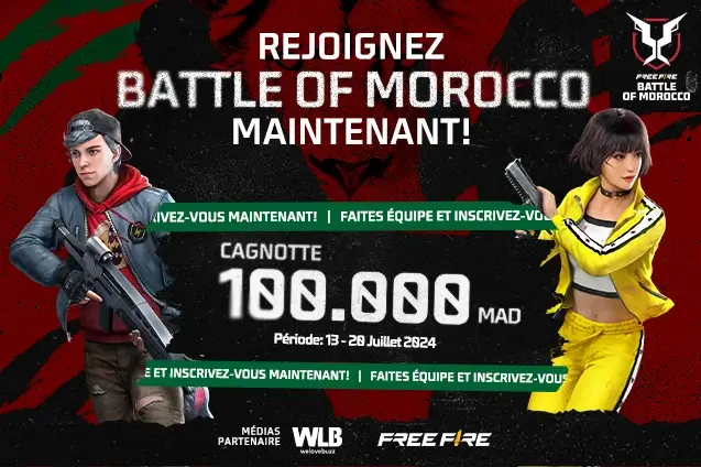 Garena lance le tournoi Free Fire "The Battle of Morocco"